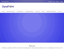 Tablet Screenshot of dynafront.com